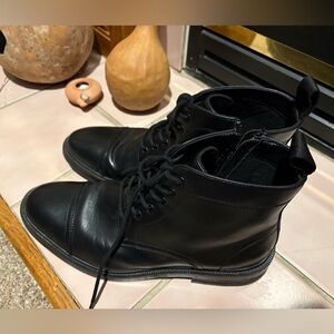 H&M Men's Black Lace-Up Boots